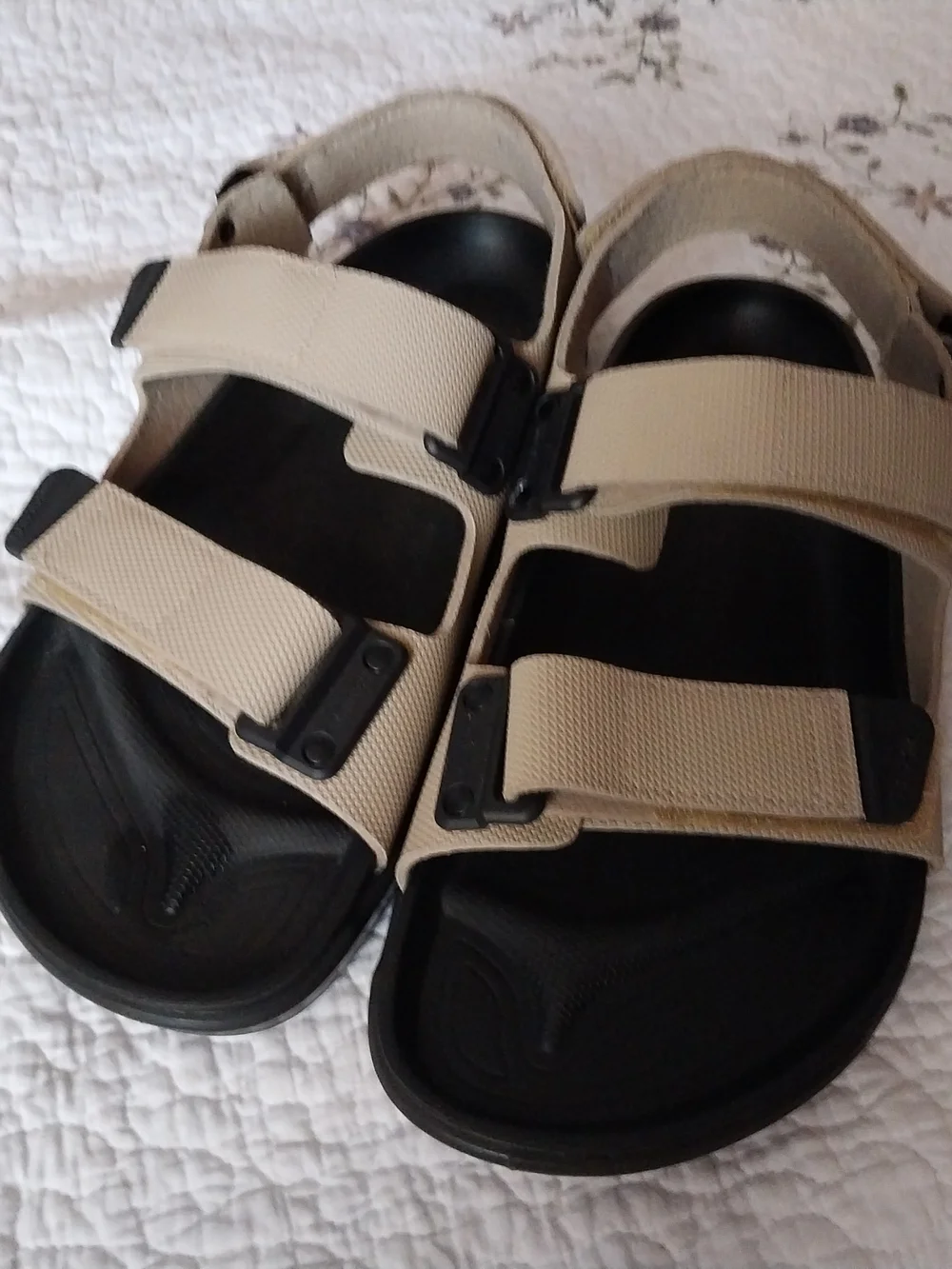 BIRKESTOK Men's TATACOA Beige Strap Sandals with Footbed 11 EU